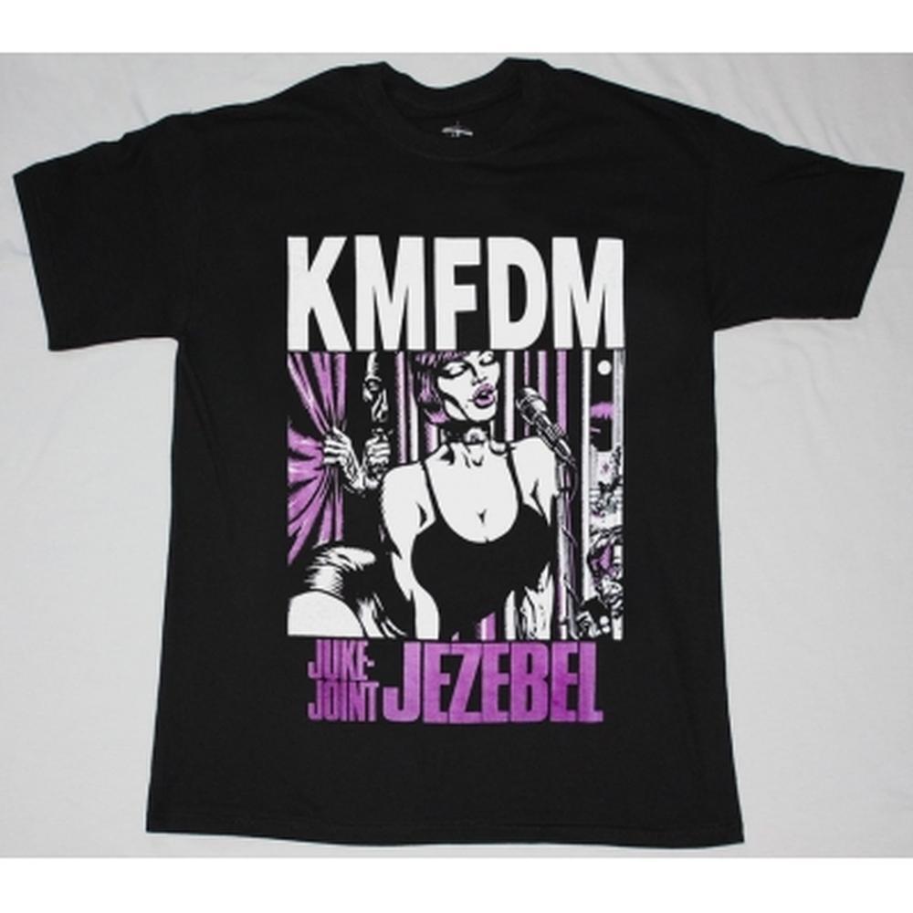 Kmfdm Juke Joint Jezebel Shirt, Black Graphic Industrial Band Fan Tee